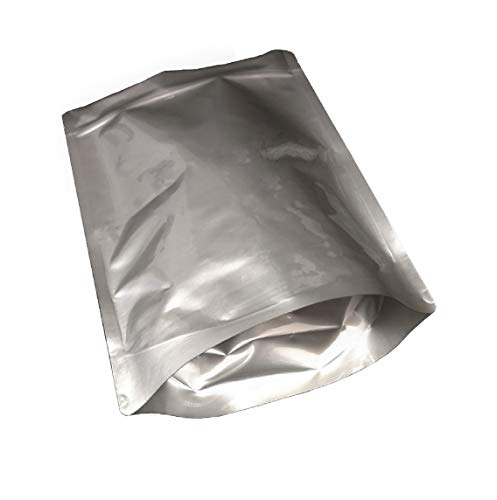 Pleasant Grove Farm 7 Mil Zip Lock Mylar Bags Stand Up Gusseted Pouch in Multiple Sizes (50, 1 GALLON 10 x 14 inch)