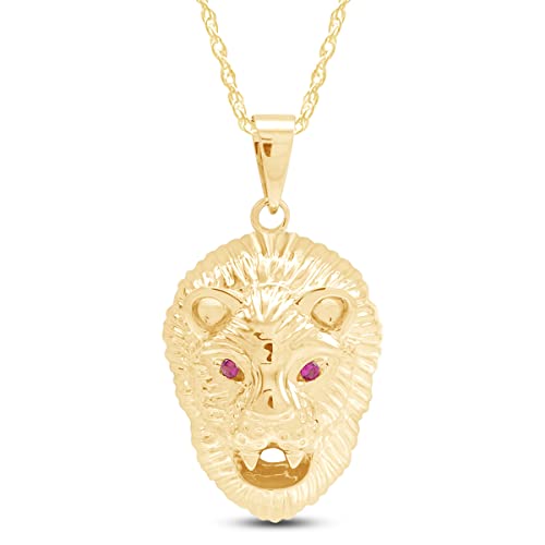 Jewel Zone Lion Head Pendant