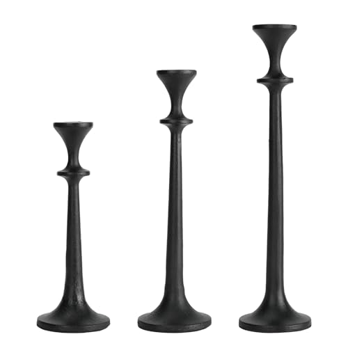 Taper Candle Holders Set of 3 - Short, Medium, Tall