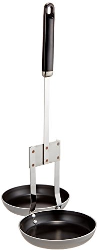 Endoshoji BKK0801 Commercial Double Row Oyster Frying Ladle, Fluorine Processed, Made in Japan