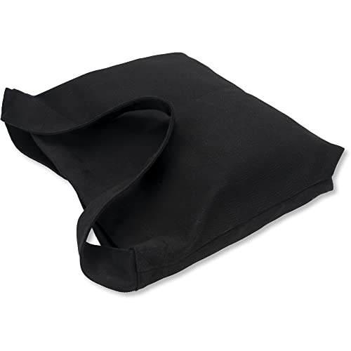 Bolsa de lona grande con cierre magnético, diseño sencillo miniatura 4