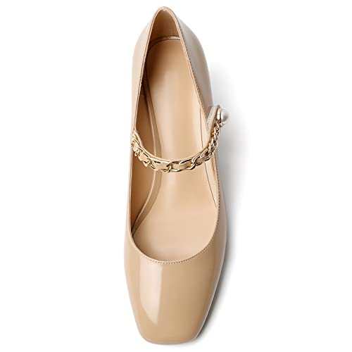 Pumps bout carré talons compensés stabilisateurs Soireelady - 3