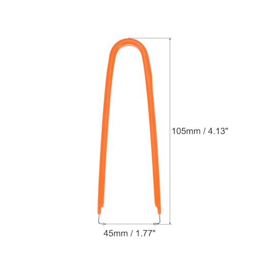 Image of uxcell IC Puller Chip Extractor Stainless Steel with Insulated Vinyl Grip Orange 2 Pack