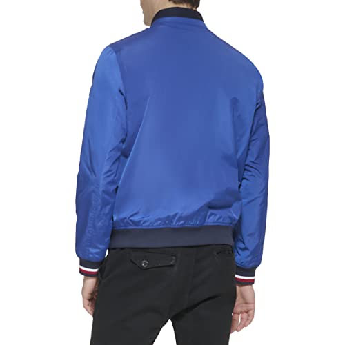 Image of Tommy Hilfiger Men's Lightweight Varsity Rib Knit Bomber Jacket