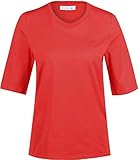 lacoste red style in play after shave weiches Material Lacoste Damen TF9424 T-Shirt Langarm, Frauen Logo Tshirt,Print Tee, Regular Fit,Energy RED(4BY),44 EU (44)