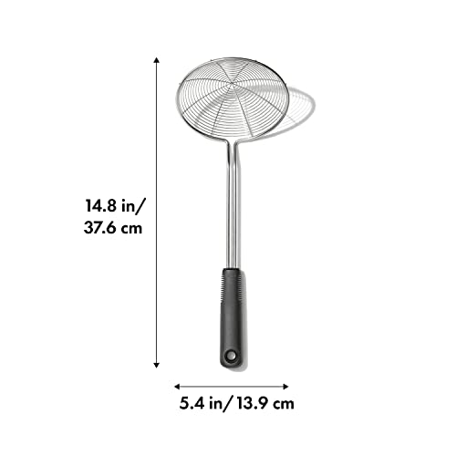 OXO Good Grips Stainless Steel Spider Scoop & Strain Skimmer,Black by OXO - Image 2