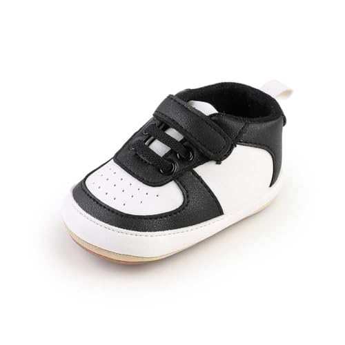 Image of Baby Boys Girls Sneakers Toddler Non-Slip Soft Rubber Sole First Walking Shoes Infant Newborn Crib Dress Shoes