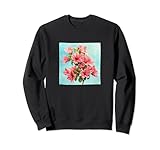 Gráfico floral en colores pastel con ramo de buganvillas Sudadera