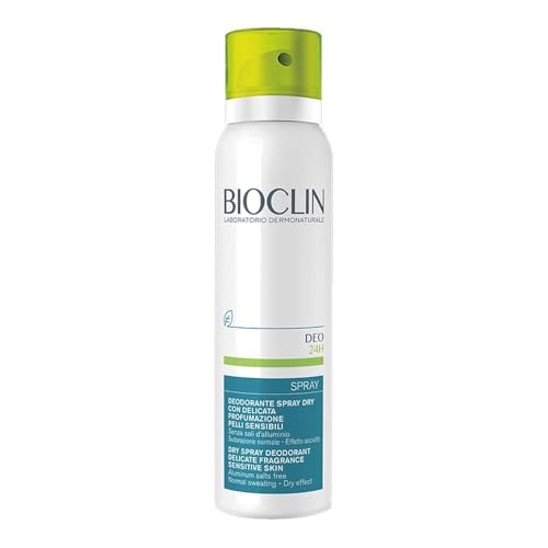 Bioclin Deo 24H - Spray Dry Deodorante Pelli Sensibili, 150Ml