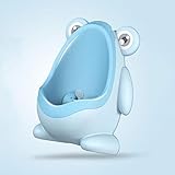 Material: PP. NXYJD ETZBQXLMT Orinal de bebé montado en la Pared para niños pequeños, Orinal para niños, Entrenamiento para el baño para niños, Rana de Dibujos Animados, Soporte Vertical para niños (Color : B)
