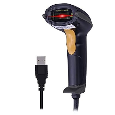 WoneNice Barcode Scanner Bundle | WN3300 USB Barcode Scanner + WN2806G Barcode Scanner with Stand