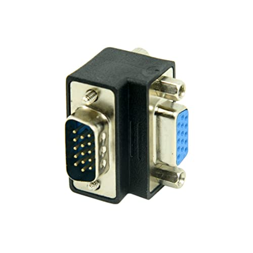 Conector VGA Ángulo 90° Macho a Hembra para Monitor miniatura 4