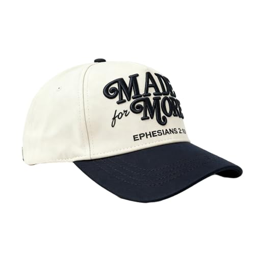 Image of Two-Toned Embroidered Lettering Dad Hat Original Classic Vintage Low Profile Baseball Cap Adjustable Plain Snapback