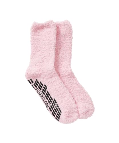 Image of Silverts Unisex Adaptive Non-Slip Grip Socks, Hospital Slippers for Elderly | Assisted dressing, nursing home, rehab & recovery wear, treaded sole, machine washable