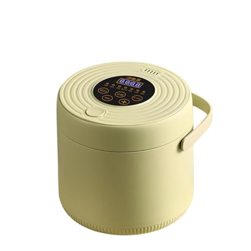 YAKINO 多機能 3L ポータブル スマート ミニ電気炊飯器 蒸し器付き 家庭用 キッチン 小型 タイマー予約 ミニ炊飯器 一人暮らし 1人用 持ち運び簡単 (3L-25*24cm,グリーン)