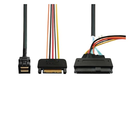 Cable NVMe SlimSAS HD SFF8643 a U.2 SFF8639 0.8 m miniatura 2