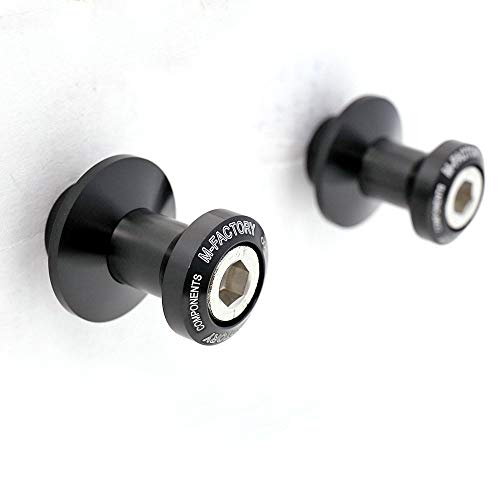 KETABAO Black CNC Rear Swingarm Spools Sliders Paddock Bobbins Fit Kawasaki Z750R ZZR600 ZRX1200 Ninja 300R Z1000 SX