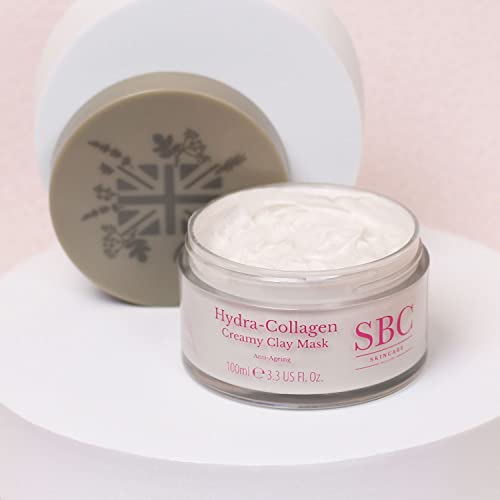 SBC Skincare Hydra-Collagen Creamy Clay Mask 100ml, Collagen Face Mask, Detoxifies Your Skin, Refines Pores and Improves Radiance - Image 2