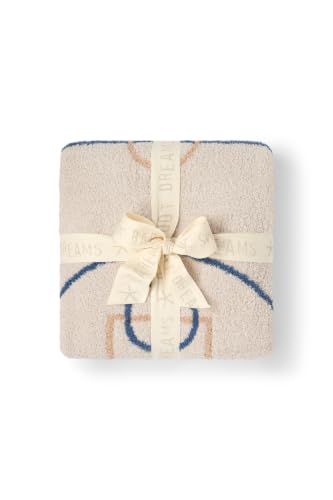 Image of Barefoot Dreams CozyChic Slam Dunk Stroller Blanket, Bisque Multi, 30 inchx40 inch