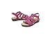 VJH confort Women's Flat Sandals with Rhinestone Open Toe Elastic Slip On Slingback Comfort Casual Walking Sandals (fuchsia,7.5)