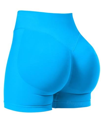 Image of VOYJOY Women Workout Impact Shorts 2.5 inch / 3.6 inch / 4.5 inch / 6 inch Scrunch Butt Booty | Tummy Control, High Waisted, Bike Short, Gentle Compression, for Women