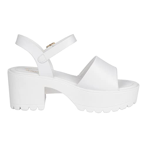 Image of Womens Sandals Open Toe Lug sole Block Heeled Platform CHECA