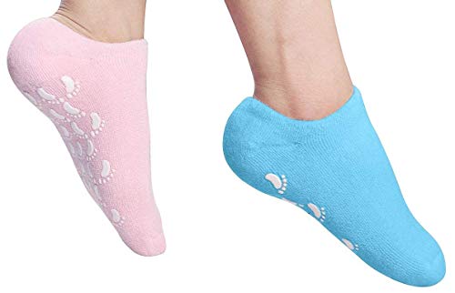 Moisturizing Gel Socks, Ultra-Soft Original Gel Socks Moisturizing Socks, Spa Gel Soften Socks for Dry Cracked Feet Skins,