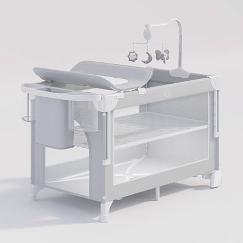 JUSKAQZYI Cuna Bebe Cuna de bebé Ligero Ligero PLOCO RÁPIDO MOVIBLE Y Estable Carro Carra DE BEBÉ CONTERA Y Exterior Gris Moises para Bebe