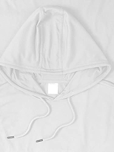 Hat and Beyond Mens Longline Hipster T Shirt Short Sleeve Athletic Casual Variety Vintage Y2K Hooded Distressed Top4