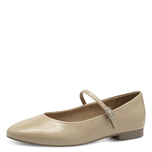 Tamaris Ballerina Damen Vegan Elegant beige,EU 38