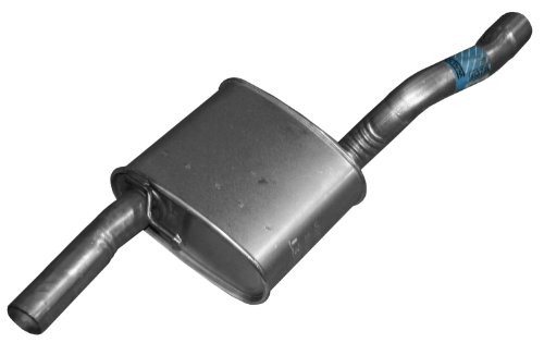 Image of Walker Quiet-Flow SS 53372 Direct Fit Exhaust Muffler Assembly 2 inch Inlet (ID) 2 inch Outlet (OD) for Ford Focus
