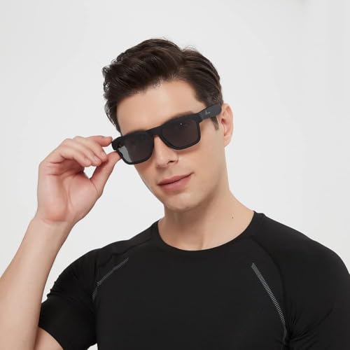 Image of OhO Smart Glasses,Polarized Sunglasses with Bluetooth Speaker,Athletic /Outdoor UV Protection and Voice Control, (B66)