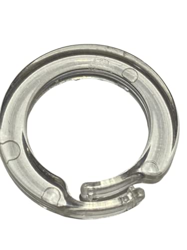 Amazing Drapery Hardware Clear Plastic Roman Shade Split Rings, 100 Pack