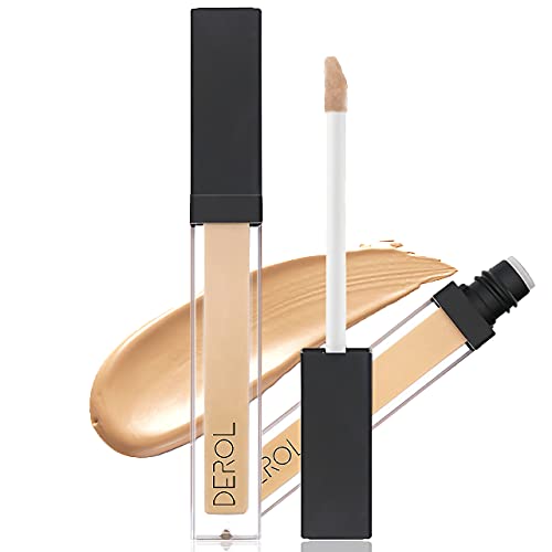 Liquid Concealer Makeup, Natural Full Coverage & Highly Pigmented, Matte Finish Conceals, Corrects, Covers, Hydrates, Highlights, Fair Beige