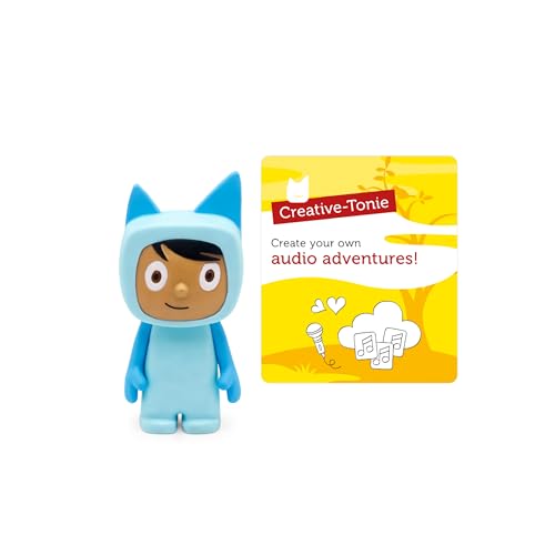 Tonies Creative Audio Character - Record and Upload up to 90 Minutes of Your Own Stories and Songs - Light Blue/Medium
