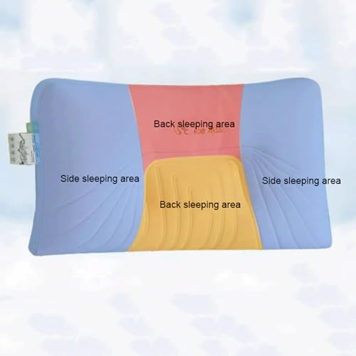 Almohada de látex y seda de hielo alta para dormir miniatura 4