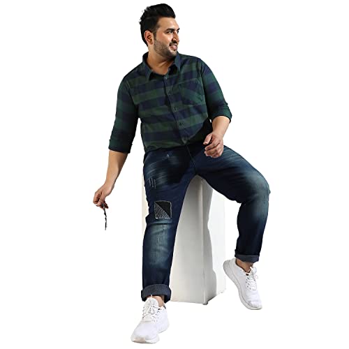 Image of CAHOOT Instafab Plus Men's Button Up Regular Fit Shirt for Casual Wear | Modern Clothing Shirt Crafted with Regular Sleeve, Comfort Fit & High-Performance for Everyday Wear