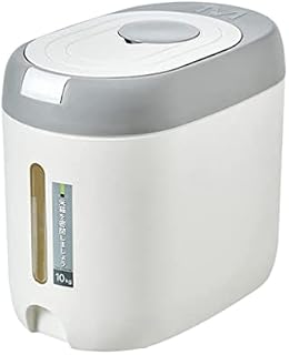 DOITOOL 10kg Rice Dispenser Plastic Food Storage Container Food Storage Container Storage with Lid Moisture Proof Cereal Dispenser Bucket Grain Container