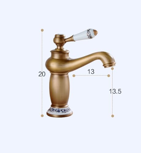 Robinet de lavabo mitigeur pour vasque de salle de bain rétro