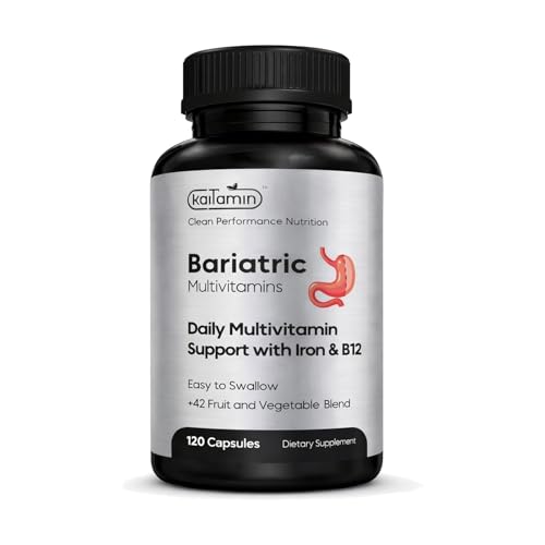 Kaitamin Bariatric Multivitamin with Iron – NSF Certified & Eurofins Tested – Post Gastric...