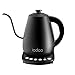 Hervidor Agua Electrico 2000W - Ajuste de Temperatura 60-100ºC - 1 Litros Tetera Gooseneck , 100% Acero Inoxidable , Protección Contra Sobrecalentamiento, Pour Over Kettle & Coffee
