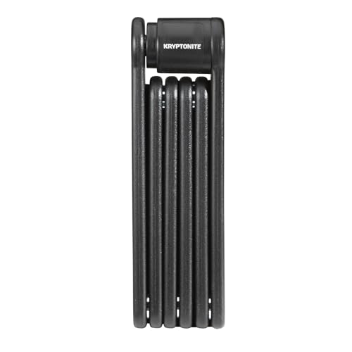 Kryptonite Folding Bike Lock, Compact Lightweight High Security Anti-Theft Foldable Bicycle Lock with 2 Keys and Mount for E-Bikes Scooter Road Mountain Bikes, 88.4cm (34.8 in)