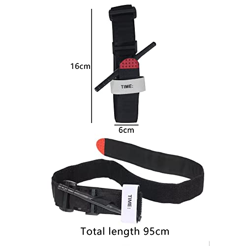 peiyee Tourniquet Taktische Notfall-Outdoor-Tourniquet Wandern Bergsteigen Sport Camping,Einhandbedienung des… - Image 3