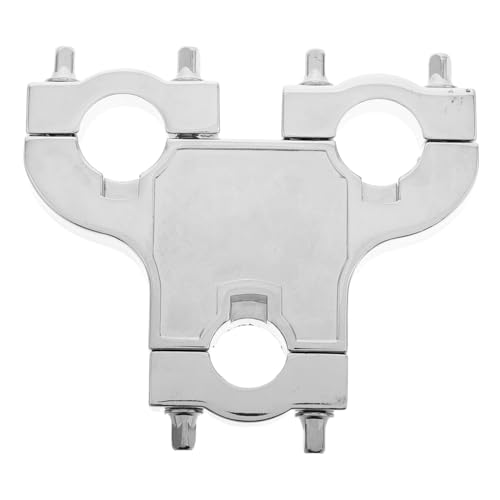 GOOHOCHY Drum Set Mounting Arms 3-hole Clamp Bass Drum Hoop Clamp Quick Installation