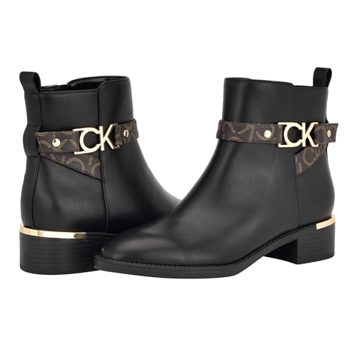 Calvin Klein Damen Dhara Stiefelette, Schwarz, 38.5 EU – Ansicht 1