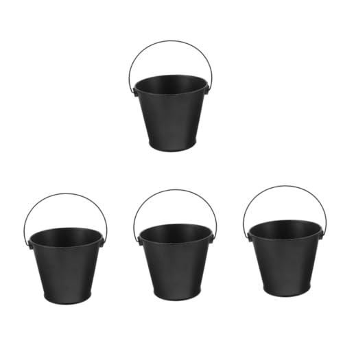 YARNOW 4piezas Cubeta De Aceite Metálica para Barbacoa Cubeta De Goteo para Parrilla Recipiente De Grasa De Hierro para Exterior Diseño para y Manchas