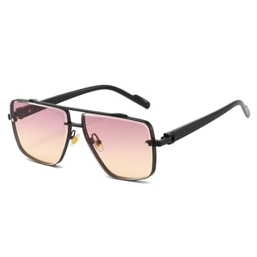 Lunettes de soleil tendance sans monture aux verres dégradés protecteurs