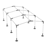 ICITYWALL 8 Leg Carport Kits，Low Peak Canopy Fitting Kit with 1-3/8