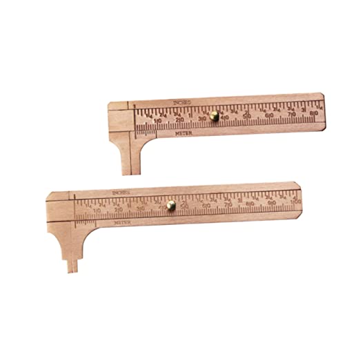Mikikit 2pcs Vernier Caliper Micrometer Measuring Calipers Caliper Tool Vernier Gauge