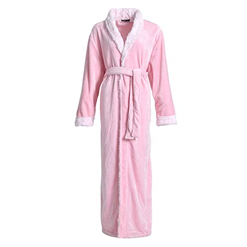 Regalos para mujeres y hombres bata de baño de invierno en talla grande 3XL túnica roja 2